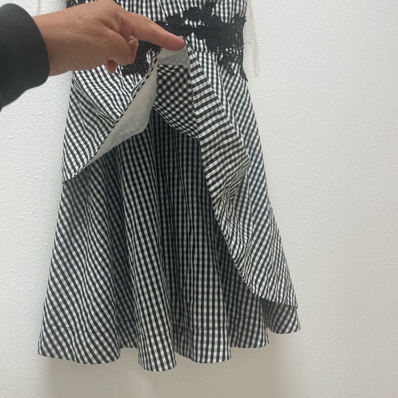 Speechless Black and White Gingham women’s Dress. Size M - Picture 5 of 9